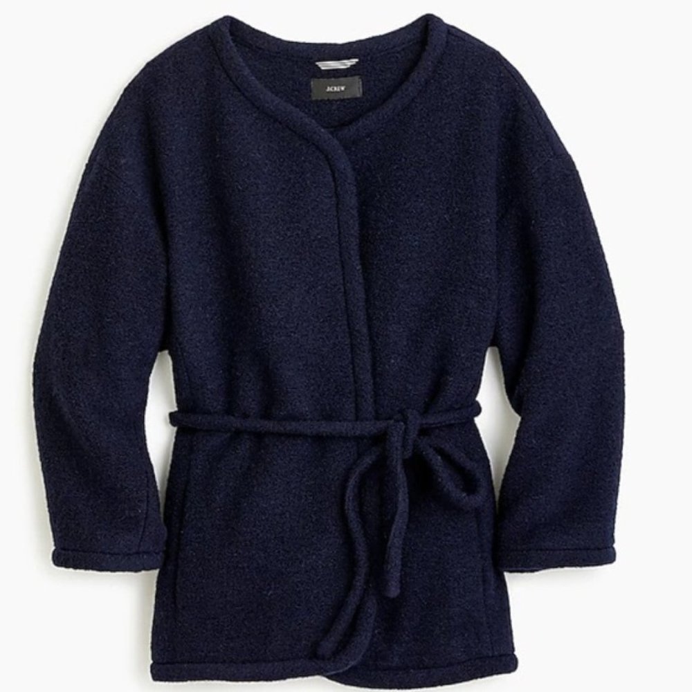 ✨JCREW✨Boiled Wool Short Wrap Coat